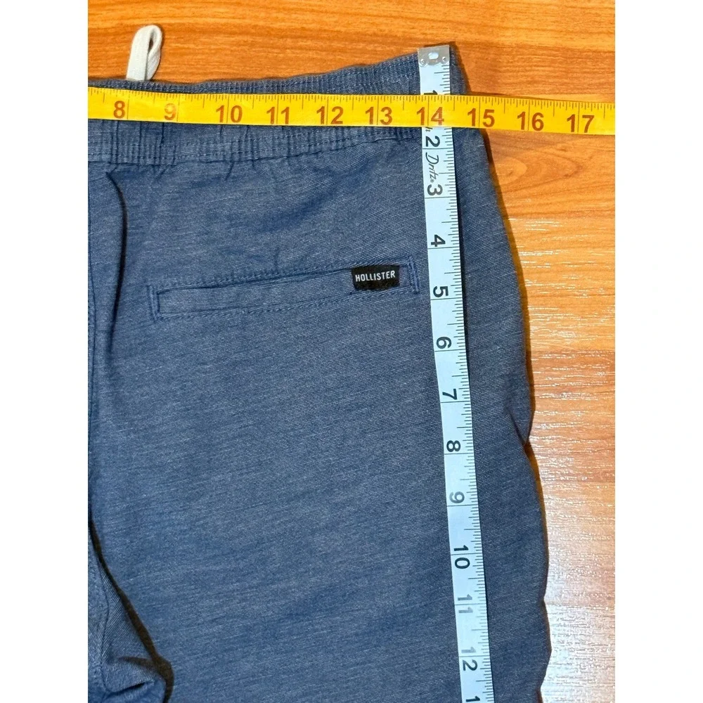 Hollister Mens S Beach Prep Jogger Shorts Blue Epic Flex 7 Inch Inseam